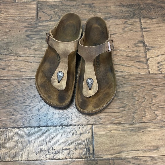 Birkenstocks Gizeh Birkibuc Thong Sandals Size 39 - Picture 5 of 9